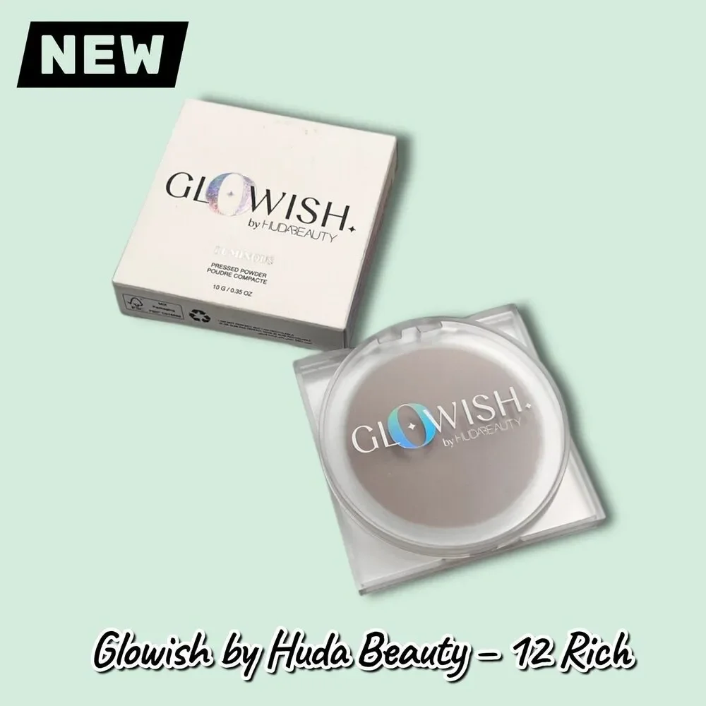 New Glowish by Huda Beauty Luminous Pressed Powder – Shade: 12 Rich
